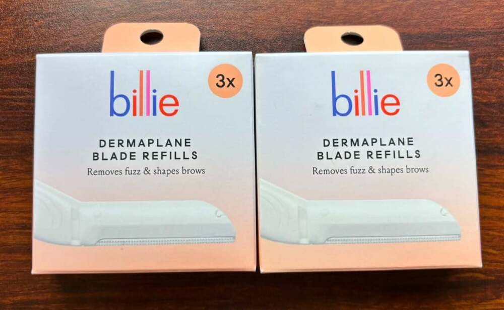 Billie Dermaplane Blade Refills 3 Ct Packs Lot of 2